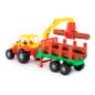 Preview: Little Farmer Traktor mit Holztransporter und Kranarm