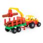 Preview: Little Farmer Traktor mit Holztransporter und Kranarm