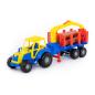 Preview: Little Farmer Traktor mit Holztransporter und Kranarm