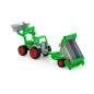 Preview: Farmer Technic Traktor mit Frontschaufel + Kippanhänger (box)