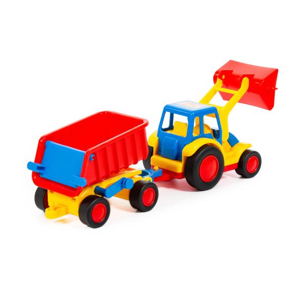 Basics Traktor mit Schaufel mit Hänger (Box)