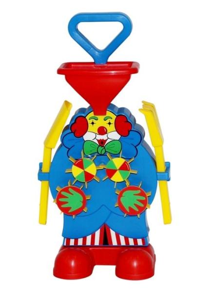Sandmühle Clown mit Schaufel und Rechen (Set Nr.498)