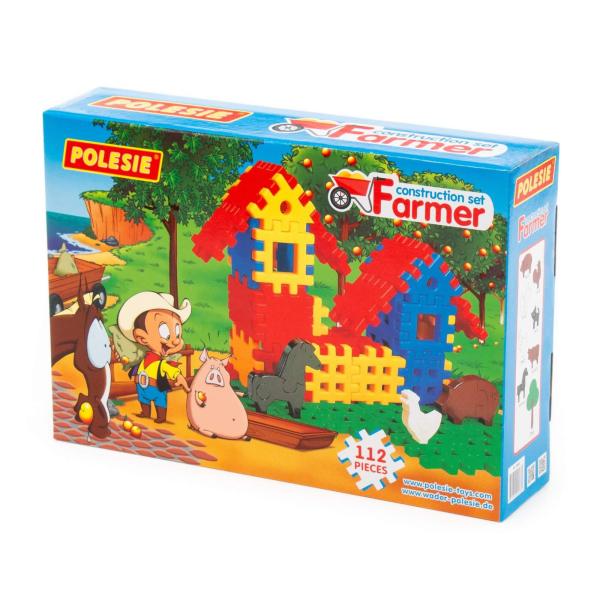 Bausteine "Farmer", 112 Teile (Box)