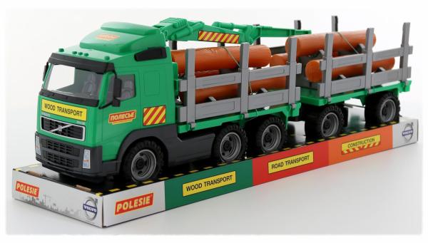 PowerTruck LKW-Holzfrachter mit Anhänger (Tray)