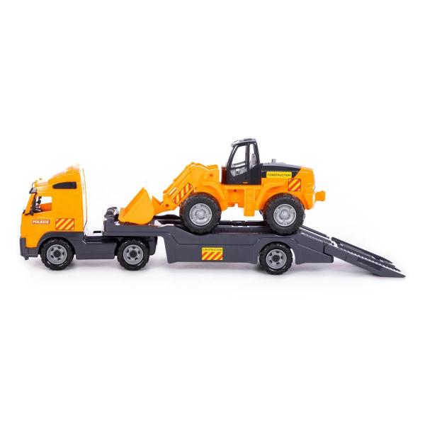 PowerTruck Tieflader mit Radlader (Tray)