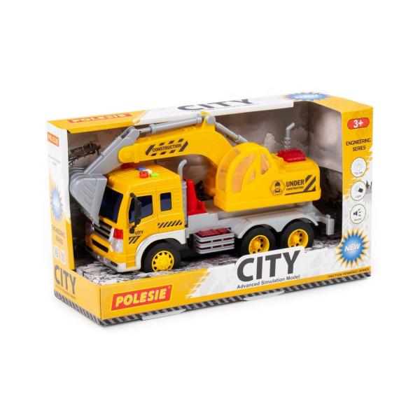 CITY LKW-Bagger mit Schwungantrieb (Box)