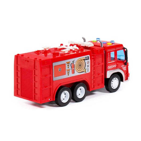CITY Feuerwehrauto mit Schwungantrieb (Box)