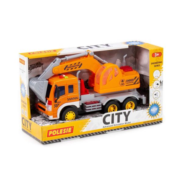 CITY LKW-Bagger mit Schwungantrieb (Box)