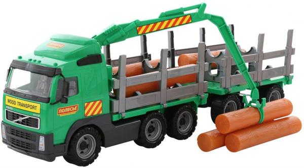 PowerTruck Holztransporter mit Anhänger (Box)