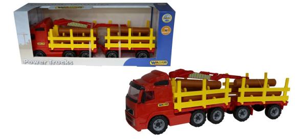 PowerTruck Holztransporter mit Anhänger (Box)