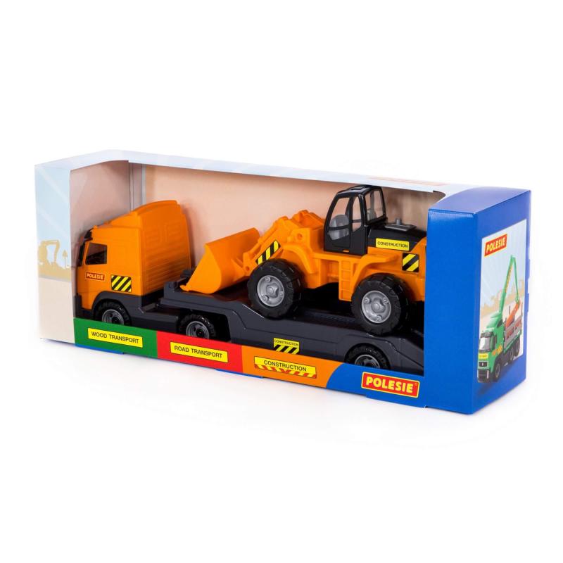 PowerTruck Tieflader mit Schaufellader (Box)