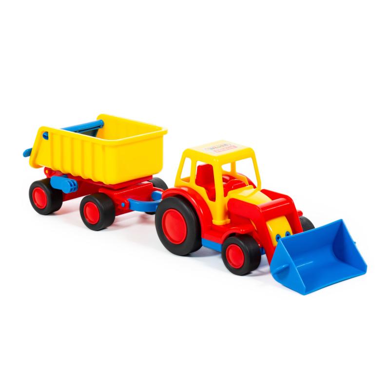 Basics Traktor mit Schaufel mit Hänger (Box)